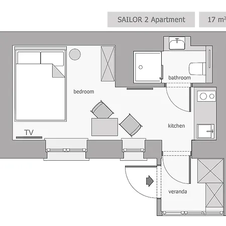 Sanhaus - Sailor - Dla Par 2 Minuty Od Plazy ソポト